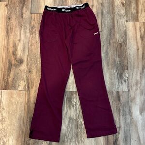 Grey's Anatomy Women's Burgundy Scrub Pants